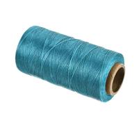 QUARKZMAN Hilo Encerado, 197 Yardas 1mm 210D Hilo Plano Encerado Cuerda de Poliéster Encerada para Costura de Cuero Tejido Manual Encuadernación de Libros Decoración Del Hogar, Azul Cielo