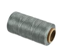 QUARKZMAN Hilo Encerado, 284 Yardas 0.8mm 150D Hilo Plano Encerado Cuerda de Poliéster Encerada para Costura de Cuero Tejido Manual Encuadernación Decoración Del Hogar, Gris