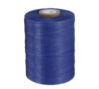 QUARKZMAN Hilo Encerado de Cuero, 0.8mm x 780m Cuerda Plana para Costura Cordón de Poliéster 3 línea para Manualidades Pulseras Trenzada Artesanía Collares Bricolaje, Azul Zafiro