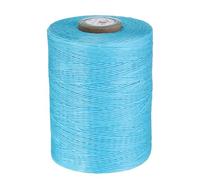 QUARKZMAN Hilo Encerado de Cuero, 0.8mm x 780m Cuerda Plana para Costura Cordón de Poliéster 3 línea para Manualidades Pulseras Trenzada Artesanía Collares Bricolaje, Azul Océano