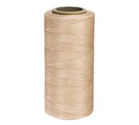 QUARKZMAN Hilo Encerado para Coser, 260m Hilo Macrame de Poliéster Costura de Cuero Cordón Hilo para Encuadernación Ganchillo Fabricación de Joyas Coser Bricolaje Manualidad, Beige Claro
