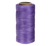 QUARKZMAN Hilo Encerado para Coser, 260m Hilo Macrame de Poliéster Costura de Cuero Cordón Hilo para Encuadernación Ganchillo Fabricación de Joyas Coser Bricolaje Manualidad, Morado Oscuro