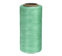 QUARKZMAN Hilo Encerado para Coser, 260m Hilo Macrame de Poliéster Costura de Cuero Cordón Hilo para Encuadernación Ganchillo Fabricación de Joyas Coser Bricolaje Manualidad, Verde Claro