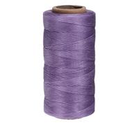 QUARKZMAN Hilo Encerado Para Coser Cuero De 0.8mm, 270 Yardas / 247m, Cordón Encerado De Poliéster Hilo De Lino Para Manualidades En Cuero, Encuadernación, Reparación De Zapatos, Morado