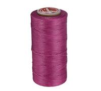 QUARKZMAN Hilo Encerado Plano Para Coser Cuero, 140m / 153 Yardas Hilo De Poliéster Encerado, Cordón De Costura Encerado 300D Para Manualidades En Cuero, Pulseras Trenzadas, Rojo Morado