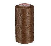 QUARKZMAN Hilo Encerado Plano Para Costura De Cuero, 270m / 295 Yardas Hilo De Poliéster Encerado, Cordón De Costura Encerado 150D Para Manualidades De Cuero, Pulseras Trenzadas, Marrón