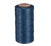 QUARKZMAN Hilo Encerado Plano Para Costura De Cuero, 270m / 295 Yardas Hilo De Poliéster Encerado, Cordón De Costura Encerado 150D Para Manualidades En Cuero, Pulseras Trenzadas, Azul