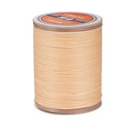 QUARKZMAN Hilo Encerado Redondo Para Costura De Cuero, 220m / 240 Yardas Hilo De Poliéster Encerado, Cordón De Costura Encerado 420D Para Manualidades De Cuero, Pulseras Trenzadas, Beige
