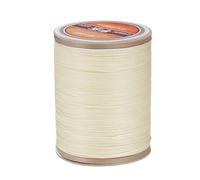 QUARKZMAN Hilo Encerado Redondo Para Costura De Cuero, 220m/240 Yardas Hilo De Poliéster Encerado, Cordón De Costura Encerado 420D Para Manualidades En Cuero, Pulseras Trenzadas, Beige Claro