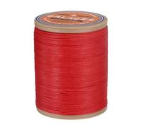 QUARKZMAN Hilo Encerado Redondo Para Costura De Cuero, 220m / 240 Yardas Hilo De Poliéster Encerado, Cordón De Costura Encerado 420D Para Manualidades En Cuero, Pulseras Trenzadas, Rojo