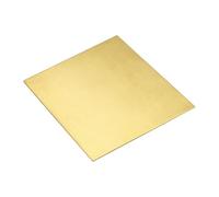 QUARKZMAN Hoja de Latón, Láminas de Metal de 4" X 4" de 0.08" de Grosor, Placas de Latón H62 para Manualidades, Reparaciones Eléctricas, Industria