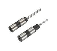 QUARKZMAN Hueco Papel Taladro 3,5mm x 70mm, 2,5mm x 65mm para Vástago Recto Punzón Perforadora Máquina 2uds