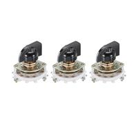 QUARKZMAN Interruptor Rotativo 2P4T de 2 Polos y 4 Posiciones para Selector de Banda de 1 Nivel para TV Radio Máquina Doméstica 3 Unidades