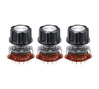 QUARKZMAN Interruptor Rotativo 4P3T de 4 Polos y 3 Posiciones para Selector de Banda de 1 Nivel para TV Radio Máquina Doméstica 3 Unidades