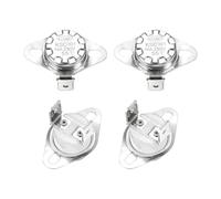 QUARKZMAN Interruptor Térmico KSD301 55°C/131°F 16A Normalmente Cerrado N.C Controladores de Termostato para Microondas, Horno, Cafetera 4 Piezas, Material Cerámico