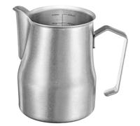 QUARKZMAN Jarra Para Espumar Leche 15.2 Oz / 450ml Taza Espumadora De Acero Inoxidable Con Escala Para Vaporizar Leche Accesorios Para Café Latte Arte Cappuccino Espresso Color Plata Mate