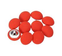 QUARKZMAN Juego de 10 botones revestidos de tela, 15 mm, vástago de metal, ojales redondos, botones de tela, botones para manualidades, botones de repuesto para costura, ropa, trajes, abrigos, blusas
