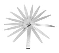 QUARKZMAN Juego De Galgas De Espesor Métrico 0.02-1mm 17 Láminas 100mm Cónico Acero Inoxidable 3CR13 Para Reparación Válvula Guitarra Bujía