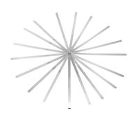 QUARKZMAN Juego De Galgas De Espesor Métrico 0.02-1mm 17 Láminas 300mm Juego De Galgas Ovaladas 3CR13 Acero Inoxidable Herramienta De Medición De Espacio Para Reparación Bujía