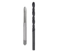 QUARKZMAN Juego de Grifo y Barrena Métrica, Grifo de Rosca M5 x 1 y Barrena Helicoidal de Óxido Negro de 4 mm, Kit de Herramientas de Reparación de Roscado con Grifo de Flauta Recta