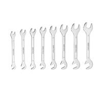 QUARKZMAN Juego de Llaves de Boca Abierta Super Delgadas 5/5.5/6/7/8/9/10/11mm Métrica Doble Boca Abierta Acero Inoxidable 30Cr13 Llave en Ángulo de 15° y 75°