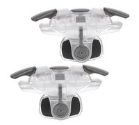 QUARKZMAN Juegos Disparador Móvil Juego Controlador 3er Doble Lado Fuego Teclas Disparador Sensible Transparente para 4.7-6.5 Pulgada Celular Teléfono