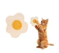 QUARKZMAN Juguete con Hierba Gatera Resistente A Mordidas, Duradero E Interesante, Juguete para Masticar En Forma De Girasol Relleno De Hierba Gatera (Blanco Amarillo), Diseñado.