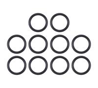 QUARKZMAN Junta De Estanqueidad De Goma Fluorada FKM O-Ring 0.47" OD 0.35" ID 1/16" Ancho Para Motores Fontanería Industrial Negro Paquete De 10
