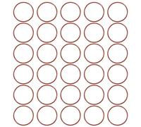 QUARKZMAN Junta Tórica De Silicona 40mm DI 44mm DE 2mm Ancho Métrica VMQ Reemplazo De Junta De Sellado 50A Dureza Para Fontanería Compresores Grifos Válvulas Reparación (Rojo, Paquete De 30)