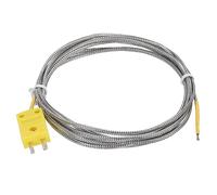 QUARKZMAN K Tipo Termopar Mini Conector Temperatura Sensor Sondas Metal Blindado Cable 6.6 Pies - 50 a 400°C(-58 a 752°F)