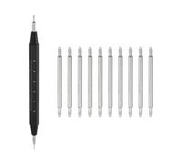 QUARKZMAN Kit de 10pcs Barras de Resorte de Liberación Rápida 20mm de Ancho 1.5mm de Diámetro Pasadores Repuesto Pasadores para Banda de Reloj con Herramienta de Extracción para Correas
