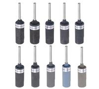 QUARKZMAN Kit de 10Uds Rollos de Papel de Lija Abrasivo 180-7000 Grit con Vástago de 2.35mm para Mangas de Tambor de Lijado Y Cabezales de Rectificado para Carpintería, Metal