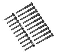 QUARKZMAN Kit de Barandilla Invisible Negra, Paquete de 10 Unidades, Acero Inoxidable T316, Tensor de Tensión de 1/8", Terminal Oculto para Poste de Madera/Metal de 2"x 2", 4"x 4"