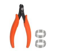 QUARKZMAN Kit De Cortador De Alambre Memoria 5.5" Mini Alicates Para Joyería Con 200 Bucles Alambre Memoria Blanco K Para Hacer Pulseras Manualidades Joyería Abalorios