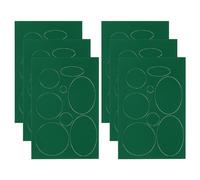 QUARKZMAN Kit de Parches de Reparación de Chaquetas de Plumón Parches de Tela de Nailon Autoadhesivos Impermeables para Ropa Tienda de Campaña Bolsa de Abrigo Verde 6 Uds.