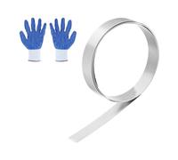 QUARKZMAN Lámina De Acero Inoxidable 304 En Rollo 0.3mm x 15mm Plateado