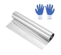 QUARKZMAN Lámina De Acero Inoxidable 304 Rollo De 0.1mm X 300mm X 1m Tira Metálica Placa De Acero Inoxidable Para Manualidades DIY Equipos Electrónicos De Cocina Ton Plata