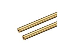 QUARKZMAN Latón Tubo, 3mm OD 1mm Pared Grosor 250mm Longitud Redondo Tubería Tubo para Industria, Bricolaje Proyectos 2uds