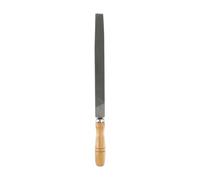 QUARKZMAN Lima Delgada De Corte Fino 10" Dientes De Doble Corte Acero Al Carbón Con Mango De Madera Para Desbarbar Metal Madera