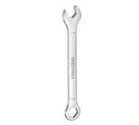 QUARKZMAN Llave Combinada Delgada 7mm Desviada Extremo de Caja de 6 Puntos y Extremo Abierto Angulado a 15° Combinada Mini 30Cr13 Acero Inoxidable Templado Pulido Métrica