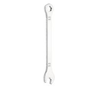 QUARKZMAN Llave Combinada Mini Super Delgada 5.5mm Métrica 12 Puntas Plata | Y Extremo Abierto De Acero Inoxidable De Doble Extremo, Para Automóvil Tubería Muebles Maquinaria Reparación DIY