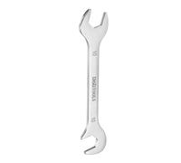 QUARKZMAN Llave de Boca Abierta Superfina 10mm Métrica Doble Acero Inoxidable 30Cr13 Templado Pulido en Ángulo de 15° y 75° Proyectos del Hogar
