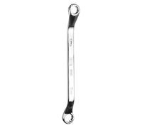 QUARKZMAN Llave de Caja de Doble Extremo de 45 Grados 10mm x 12mm Métrica 12 Puntos Cromo Espejo Plateado Acero Cr-V Llaves de Caja Dobles Largas de Grado Industrial