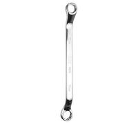 QUARKZMAN Llave de Caja de Doble Extremo de 45 Grados 12 mm x 14 mm Métrica 12 Puntos Cromo Espejo Plateado Acero Cr-V Llaves de Caja Dobles Largas de Grado Industrial