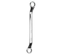 QUARKZMAN Llave de Caja de Doble Extremo de 45 Grados 22mm x 24mm Métrica 12 Puntos Cromo Espejo Plateado Acero Cr-V Llaves de Caja Dobles Largas de Grado Industrial
