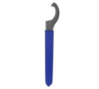 QUARKZMAN Llave de Gancho en Forma de C 34-36 Tuerca Llave de Choque Acero Tuerca de Sujeción con Mango Antideslizante Azul para Sujeción de Torno