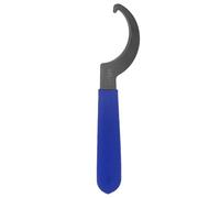 QUARKZMAN Llave de Gancho en Forma de C Apu13 Tuerca Llave de Choque Acero Tuerca de Sujeción con Mango Antideslizante Azul para Sujeción de Torno