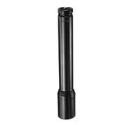 QUARKZMAN Llave de Impacto Profundo de 1/2" Square Drive de 24Mm Métrica 6 Puntos 200Mm (8") Extra Larga de Acero Al Carbono para Reparación en Casa Y Automóviles, Negra