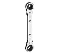 QUARKZMAN Llave De Trinquete Reversible De Doble Caja 4 En 1 10x12x13x14mm | Llave De Trinquete Ajustable, Acero CR-V, 180 Grados, Métrica Doble Cabeza 12 Puntos 24 Dientes, Con Enchufe