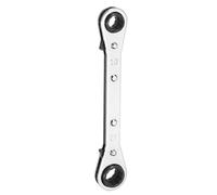 QUARKZMAN Llave De Trinquete Reversible De Doble Caja 4 En 1 9x10x11x12mm Acero CR-V 180 Grados Métrica Doble Cabeza 12 Puntos 24 Dientes Llave De Trinquete Ajustable Con Engranaje,